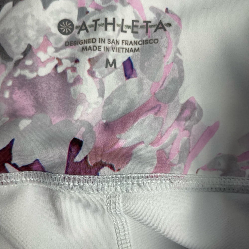 Women’s Athleta Salutation Stash Pocket Leggings in Peony Size Medium - Picture 5 of 10